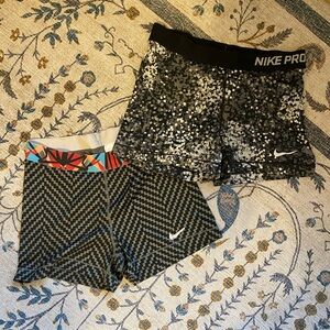 SET OF 2: Nike Pro DriFit 3” Shorts
